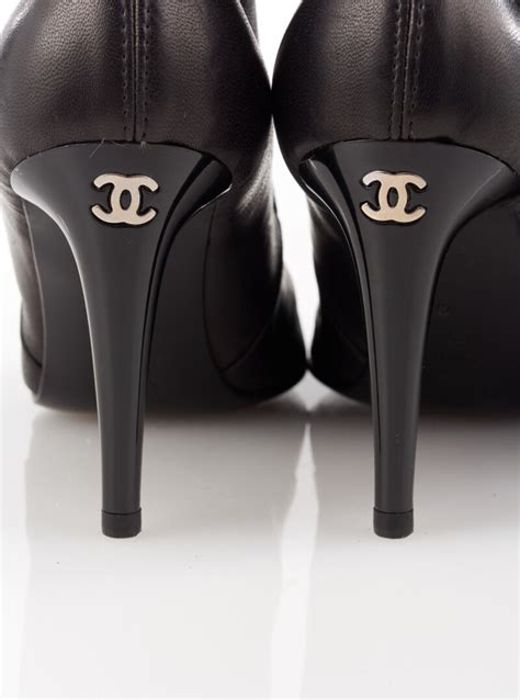 chanel high heeled boots|authentic chanel loafers.